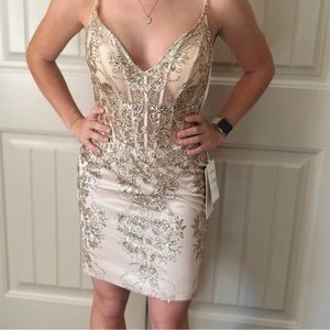 Gold Home Coming Dress